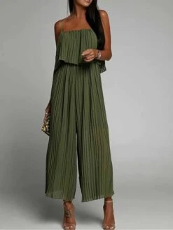 Women‘s Jumpsuit Pleated Backless Solid Color Square NeckPink Fall Winter Streetwear Office Street Regular Fit Sleeveless Black Green S M L Summer 11 Women‘s Jumpsuit Pleated Backless Solid Color Square NeckPink Fall Winter Streetwear Office Street Regular Fit Sleeveless Black Green S M L Summer -Cheap Plus Fit Dress Store iiyiwr1680577023088