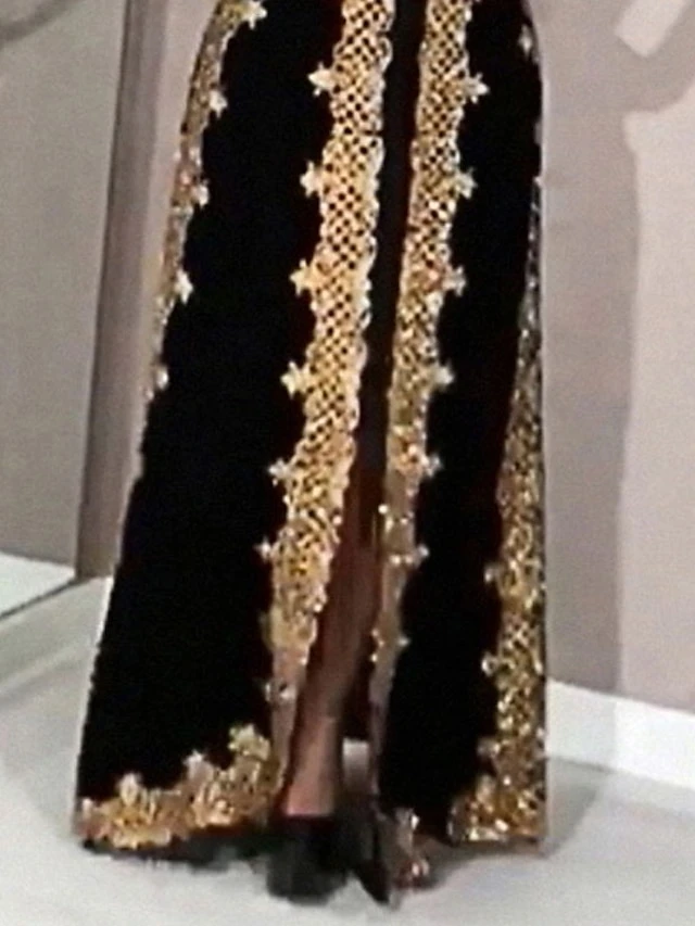 Women's Dress Set Two Piece Dress Kaftan Dress Long Dress Maxi Dress Black Sleeveless Print Embroidered Summer Spring Crew Neck Romantic 2023 S M L XL XXL 3 Women's Dress Set Two Piece Dress Kaftan Dress Long Dress Maxi Dress Black Sleeveless Print Embroidered Summer Spring Crew Neck Romantic 2023 S M L XL XXL - Image 3