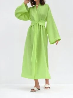 Women's Casual Dress Cotton Dress Wrap Dress Maxi Long Dress Cotton Fashion Basic Outdoor Daily Holiday V Neck Split Tie Belt Long Sleeve Fall Winter Autumn 2023 Loose Fit Navy Blue Green Rose Red 36 Women's Casual Dress Cotton Dress Wrap Dress Maxi Long Dress Cotton Fashion Basic Outdoor Daily Holiday V Neck Split Tie Belt Long Sleeve Fall Winter Autumn 2023 Loose Fit Navy Blue Green Rose Red -Cheap Plus Fit Dress Store isduiy1692961117827