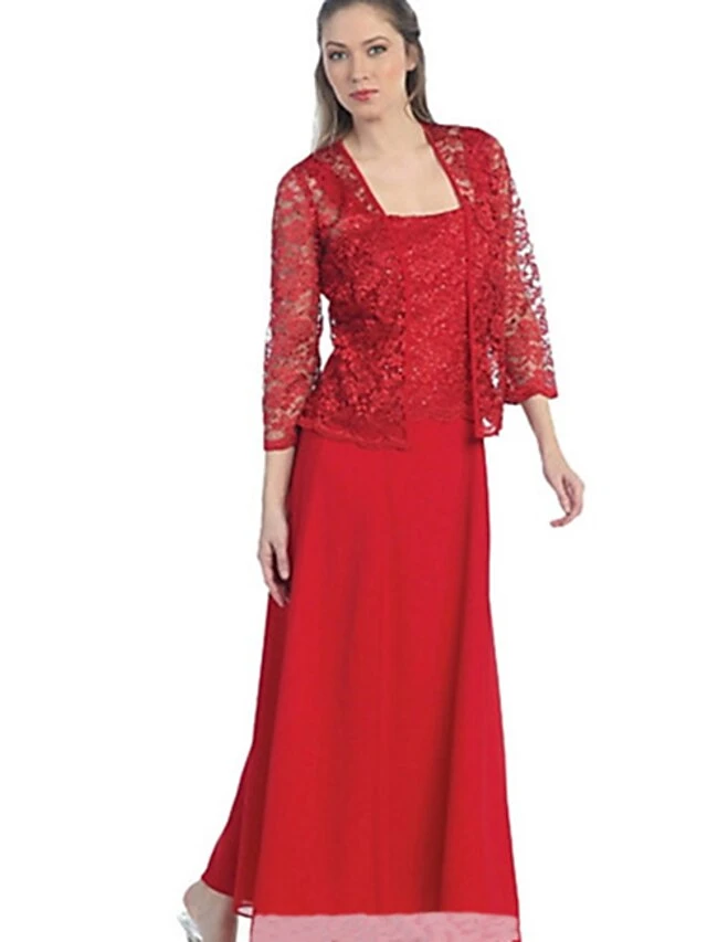 Women‘s Swing Dress Maxi Long Dress Black Gray Wine Gold Red 3/4 Length Sleeve Pure Color Chiffon Lace Fall Spring Boat Neck Hot Elegant Party 2023 M L XL XXL 3XL 4XL 5XL 2 Women‘s Swing Dress Maxi Long Dress Black Gray Wine Gold Red 3/4 Length Sleeve Pure Color Chiffon Lace Fall Spring Boat Neck Hot Elegant Party 2023 M L XL XXL 3XL 4XL 5XL - Image 2