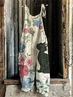 Women's Overall Print Animal Trug Life Square Neck Ordinary Daily Holiday Regular Fit Sleeveless Green Beige S M L Fall 9 Women's Overall Print Animal Trug Life Square Neck Ordinary Daily Holiday Regular Fit Sleeveless Green Beige S M L Fall -Cheap Plus Fit Dress Store iyqmxm1692237305056