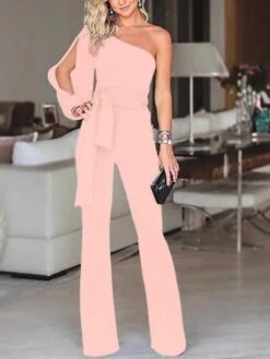 White Jumpsuit For Women Clean Fit Split Solid Color Cold Shoulder Elegant Party Prom Regular Fit Long Sleeve Black Blue Pink S M L Fall 11 White Jumpsuit For Women Clean Fit Split Solid Color Cold Shoulder Elegant Party Prom Regular Fit Long Sleeve Black Blue Pink S M L Fall -Cheap Plus Fit Dress Store iyvsgj1620702083979 1