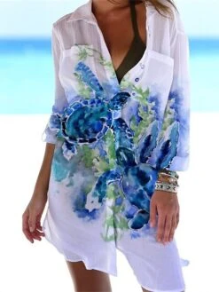 Women's Shirt Dress Casual Dress Shift Dress Mini Dress Outdoor Daily Date Polyester Fashion Classic Shirt Collar Pocket Print Half Sleeve Summer Spring 2023 Loose Fit ArmyGreen White Navy Blue Animal 9 Women's Shirt Dress Casual Dress Shift Dress Mini Dress Outdoor Daily Date Polyester Fashion Classic Shirt Collar Pocket Print Half Sleeve Summer Spring 2023 Loose Fit ArmyGreen White Navy Blue Animal -Cheap Plus Fit Dress Store jegwth1677739842311