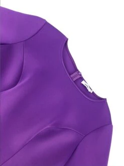 Women's Plus Size Curve Party Dress Cocktail Dress Work Dress Plain Midi Dress Long Sleeve Crew Neck Fashion Party Purple Fall Winter XL XXL 3XL 4XL -Cheap Plus Fit Dress Store jgoxey1694151485140