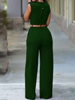 Women's Jumpsuit Pocket Solid Color V Neck Elegant Party Vacation Regular Fit Sleeveless Green Pink Yellow S M L Spring 26 Women's Jumpsuit Pocket Solid Color V Neck Elegant Party Vacation Regular Fit Sleeveless Green Pink Yellow S M L Spring -Cheap Plus Fit Dress Store jhsdql1644830916612