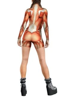 Women's Romper Halloween Print Print Stand Collar Active Home Daily Regular Fit Long Sleeve Black White Yellow S M L Fall -Cheap Plus Fit Dress Store jixcqp1690941129962