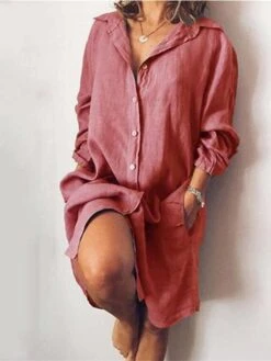 Women's Shirt Dress Casual Dress Shift Dress Midi Dress Outdoor Winter Dress Office Polyester Basic Casual Shirt Collar Button Pocket Long Sleeve Summer Spring Fall 2023 Loose Fit Black White Yellow 11 Women's Shirt Dress Casual Dress Shift Dress Midi Dress Outdoor Winter Dress Office Polyester Basic Casual Shirt Collar Button Pocket Long Sleeve Summer Spring Fall 2023 Loose Fit Black White Yellow -Cheap Plus Fit Dress Store jnkhkf1645162716264