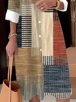 Women's Shirt Dress Casual Dress Midi Dress Outdoor Office Daily Polyester Fashion Modern Shirt Collar Button Pocket Long Sleeve Fall Winter 2023 Loose Fit Yellow Blue Purple Plaid Striped S M L XL 9 Women's Shirt Dress Casual Dress Midi Dress Outdoor Office Daily Polyester Fashion Modern Shirt Collar Button Pocket Long Sleeve Fall Winter 2023 Loose Fit Yellow Blue Purple Plaid Striped S M L XL -Cheap Plus Fit Dress Store jrkacb1693473695031