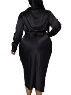 Women‘s Plus Size Curve Flattering Dresses Elegant Apple Shaped Dress Wedding Guest Work Dress Pure Color Shirt Collar Long Sleeve Fall Winter Work Midi Dress Going Out Work Dress Shirt Dress 38 Women‘s Plus Size Curve Flattering Dresses Elegant Apple Shaped Dress Wedding Guest Work Dress Pure Color Shirt Collar Long Sleeve Fall Winter Work Midi Dress Going Out Work Dress Shirt Dress -Cheap Plus Fit Dress Store jsvjkg1663665120536