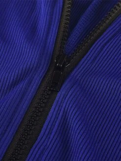 Women's Jumpsuit Zipper Solid Color V Neck Active Street Sport Regular Fit Long Sleeve Blue Khaki Dark Gray S M L Winter -Cheap Plus Fit Dress Store jujahx1660905028851