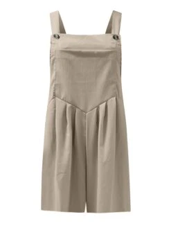 Jumpsuits For Women Summer Overall Bib Pocket Solid Color Square Neck Basic Daily Vacation Regular Fit Sleeveless Black Yellow Pink S M L 26 Jumpsuits For Women Summer Overall Bib Pocket Solid Color Square Neck Basic Daily Vacation Regular Fit Sleeveless Black Yellow Pink S M L -Cheap Plus Fit Dress Store jujnlv1680602597491