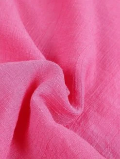 Women's Casual Dress Shirt Dress Cotton Linen Dress Mini Dress Blue Purple Pink Short Sleeve Pure Color Spring Summer V Neck Beach Basic Daily Weekend Loose Fit Linen S M L XL XXL 3XL -Cheap Plus Fit Dress Store jxsazz1673254435680