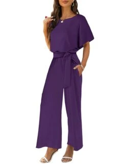 Women's Jumpsuit Lace Up Solid Color Crew Neck Streetwear Daily Vacation Regular Fit Short Sleeve Black Wine Army Green S M L Spring 30 Women's Jumpsuit Lace Up Solid Color Crew Neck Streetwear Daily Vacation Regular Fit Short Sleeve Black Wine Army Green S M L Spring -Cheap Plus Fit Dress Store jynqdq1673405157638