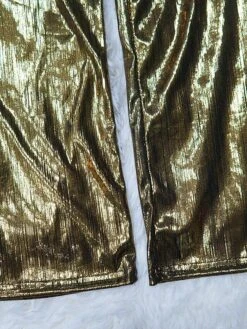 Women's Jumpsuit High Christmas Waist Solid Color V Neck Streetwear Party Xmas Street Regular Fit Long Sleeve Gold Green S M L Fall -Cheap Plus Fit Dress Store jyxhnb1695281853398