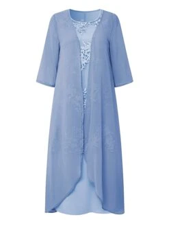 Women's Dress Set Lace Dress Midi Dress Light Blue Green Gray Half Sleeve Floral Embroidered Layered Patchwork Summer Spring Fall Crew Neck Elegant Chinoiserie 2023 M L XL XXL XXXL 4XL 5XL 16 Women's Dress Set Lace Dress Midi Dress Light Blue Green Gray Half Sleeve Floral Embroidered Layered Patchwork Summer Spring Fall Crew Neck Elegant Chinoiserie 2023 M L XL XXL XXXL 4XL 5XL -Cheap Plus Fit Dress Store kbrmdc1662457523164