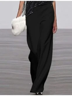 Women's Jumpsuit Mesh Sequin Solid Color Crew Neck Elegant Party Homecoming Straight Regular Fit Half Sleeve Black S M L Spring 10 Women's Jumpsuit Mesh Sequin Solid Color Crew Neck Elegant Party Homecoming Straight Regular Fit Half Sleeve Black S M L Spring -Cheap Plus Fit Dress Store kbztpw1661409599205