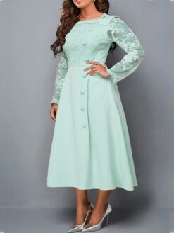 Women‘s Plus Size Curve Party Dress Pure Color Square Neck Long Sleeve Winter Fall Fashion Elegant Formal Midi Dress Party Evening Party Dress 16 Women‘s Plus Size Curve Party Dress Pure Color Square Neck Long Sleeve Winter Fall Fashion Elegant Formal Midi Dress Party Evening Party Dress -Cheap Plus Fit Dress Store kdqdpq1670211987254