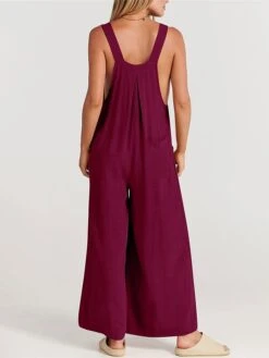 Women's Overalls Pocket Solid Square Neck Streetwear Everyday Vacation Sleeveless Khaki Blue S M L Summer -Cheap Plus Fit Dress Store kioyel1686708296581