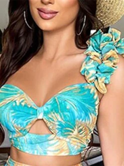 Women's Dress Set Two Piece Dress Skirt Set Long Dress Maxi Dress Green Sleeveless Floral Backless Summer Spring One Shoulder Stylish 2023 S M L XL 9 Women's Dress Set Two Piece Dress Skirt Set Long Dress Maxi Dress Green Sleeveless Floral Backless Summer Spring One Shoulder Stylish 2023 S M L XL -Cheap Plus Fit Dress Store klggzc1639466632219