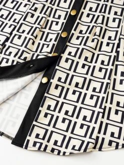 Women's Shirt Dress Casual Dress Sheath Dress Mini Dress Outdoor Daily Date Cotton Polyester Fashion Modern Shirt Collar Patchwork Button Long Sleeve Fall 2023 Regular Fit Blue Khaki Letter S M L XL -Cheap Plus Fit Dress Store kozvgc1693454134535