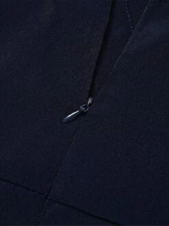 Women's Jumpsuit High Waist Solid Color V Neck Elegant Wedding Party Regular Fit Sleeveless Navy Blue S M L Summer -Cheap Plus Fit Dress Store ksyuam1688003439327