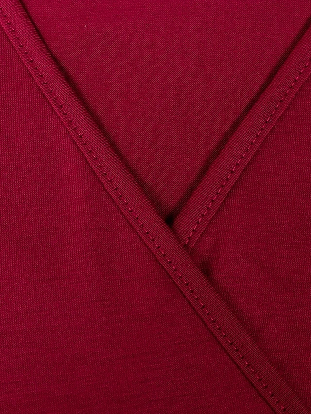 Women's Plus Size Party Dress Cocktail Dress Wedding Guest Dress Midi Dress Black Wine Blue Long Sleeve Pure Color Lace Up Spring Fall Winter V Neck Fashion Winter Dress Wedding Guest Birthday 2023 7 Women's Plus Size Party Dress Cocktail Dress Wedding Guest Dress Midi Dress Black Wine Blue Long Sleeve Pure Color Lace Up Spring Fall Winter V Neck Fashion Winter Dress Wedding Guest Birthday 2023 - Image 7