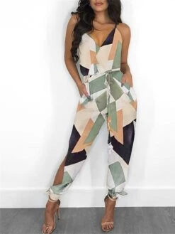 Women's Jumpsuits Casual Summer Lace Up Pocket Plaid V Neck Streetwear Daily Vacation Regular Fit Sleeveless White Yellow Light Green S M L Spring 25 Women's Jumpsuits Casual Summer Lace Up Pocket Plaid V Neck Streetwear Daily Vacation Regular Fit Sleeveless White Yellow Light Green S M L Spring -Cheap Plus Fit Dress Store liafuh1676441393797