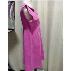 Women's Cotton Linen Dress Casual Dress Maxi Long Dress Cotton And Linen Casual Daily Vacation V Neck Button Pocket Sleeveless Summer Spring 2023 Regular Fit Black Red Blue Pure Color S M L XL XXL -Cheap Plus Fit Dress Store ljgxvu1693305070406