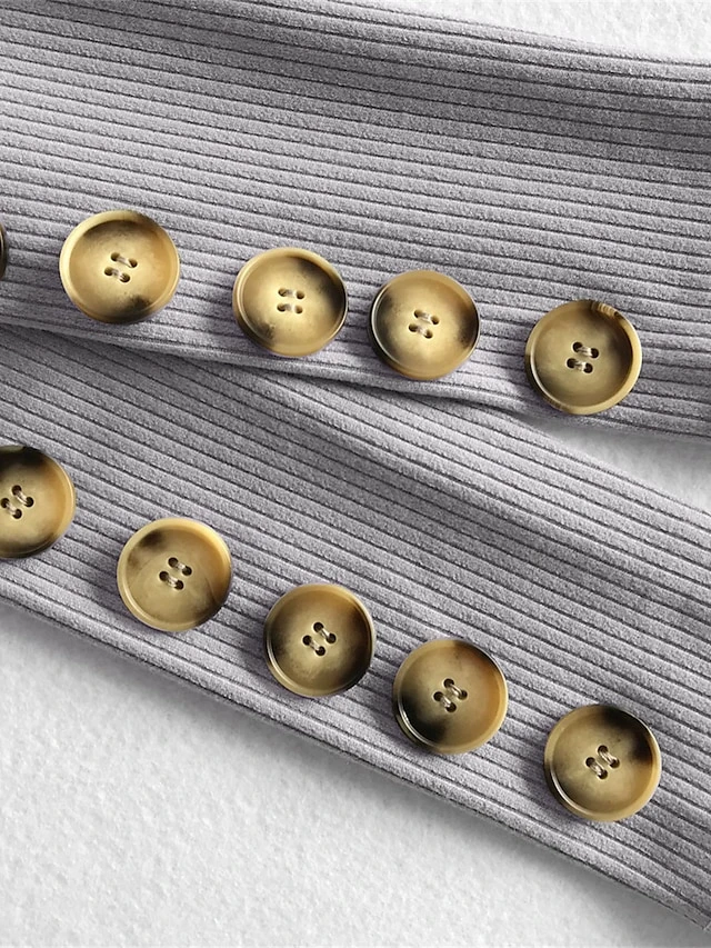 Women's Plus Size Curve Casual Dress Sweater Dress Bodycon Plain Midi Dress Long Sleeve Button Turtleneck Fashion Outdoor Wine Dark Blue Fall Winter XL XXL 3XL 4XL 5XL 8 Women's Plus Size Curve Casual Dress Sweater Dress Bodycon Plain Midi Dress Long Sleeve Button Turtleneck Fashion Outdoor Wine Dark Blue Fall Winter XL XXL 3XL 4XL 5XL - Image 8