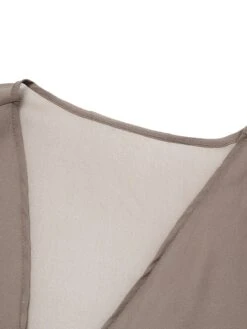 Women's Jumpsuit Lace Solid Color Round Neck Elegant Wedding Party Straight Regular Fit 3/4 Length Sleeve Brown S M L Spring Cold Weather -Cheap Plus Fit Dress Store luimuy1662455865313