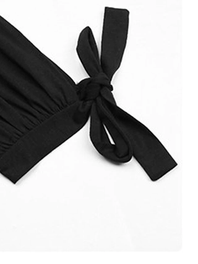 Women's Jumpsuit Backless Pocket Solid Color V Neck Streetwear Street Daily Regular Fit Sleeveless Black S M L Summer 6 Women's Jumpsuit Backless Pocket Solid Color V Neck Streetwear Street Daily Regular Fit Sleeveless Black S M L Summer - Image 6