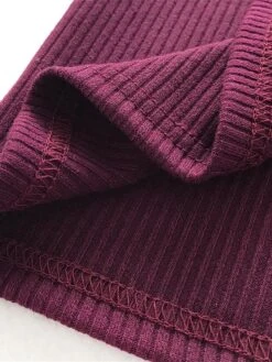 Women's Plus Size Curve Casual Dress Sweater Dress Sheath Dress Plain Midi Dress Long Sleeve Button Split Stand Collar Fashion Daily Black Wine Fall Winter XL XXL 3XL 4XL 5XL -Cheap Plus Fit Dress Store lxfcon1694151466071