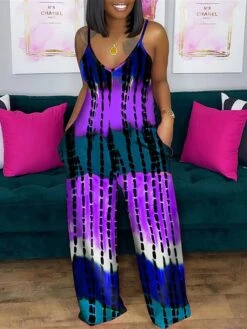 Women's Jumpsuit Backless Pocket Solid Color V Neck Streetwear Street Daily Regular Fit Sleeveless Yellow Wine Royal Blue S M L Summer 15 Women's Jumpsuit Backless Pocket Solid Color V Neck Streetwear Street Daily Regular Fit Sleeveless Yellow Wine Royal Blue S M L Summer -Cheap Plus Fit Dress Store lzakds1692615956014