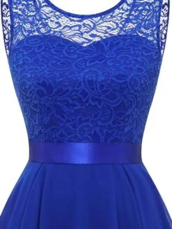 Women‘s Plus Size Curve Black Dress Easter Dress Lace Sleeveless Party Dress Solid Color Crew Neck Spring Fall Prom Dress Maxi Dress Party Club Dress Dress -Cheap Plus Fit Dress Store mgdwpn1650968968647