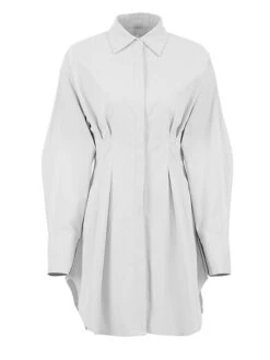 Women's Shirt Dress Casual Dress Mini Dress Outdoor Daily Date Polyester Fashion Basic Shirt Collar Button Long Sleeve Fall Winter 2023 Regular Fit Black White Brown Pure Color S M L -Cheap Plus Fit Dress Store mhjqpf1695644833815