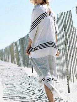 Women's Casual Dress Cotton Dress White Dress Midi Dress Cotton Basic Classic Outdoor Daily Vacation V Neck Print Short Sleeve Spring Fall Winter 2023 Loose Fit White Striped One-Size 12 Women's Casual Dress Cotton Dress White Dress Midi Dress Cotton Basic Classic Outdoor Daily Vacation V Neck Print Short Sleeve Spring Fall Winter 2023 Loose Fit White Striped One-Size -Cheap Plus Fit Dress Store mhlgar1692341172366