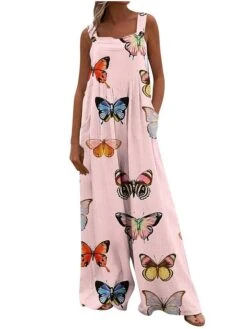 Women's Jumpsuit Animal Square Neck Holiday Traveling Vacation Regular Fit Sleeveless Sleeveless 34 1 2 S M L Summer 23 Women's Jumpsuit Animal Square Neck Holiday Traveling Vacation Regular Fit Sleeveless Sleeveless 34 1 2 S M L Summer -Cheap Plus Fit Dress Store mixssc1681621512466