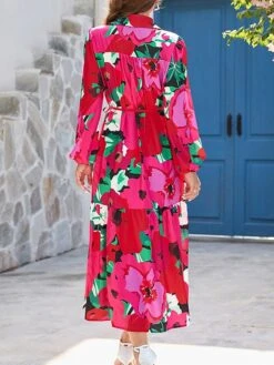 Women's Shirt Dress Casual Dress Midi Dress Outdoor Daily Vacation Polyester Fashion Modern Shirt Collar Button Split Long Sleeve Summer Spring Fall 2023 Loose Fit Red Floral S M L XL 2XL 19 Women's Shirt Dress Casual Dress Midi Dress Outdoor Daily Vacation Polyester Fashion Modern Shirt Collar Button Split Long Sleeve Summer Spring Fall 2023 Loose Fit Red Floral S M L XL 2XL -Cheap Plus Fit Dress Store mkmooc1689823546223