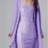 Women's Two Piece Dress Party Dress Lace Dress Shift Dress Midi Dress Pink Blue Purple Long Sleeve Pure Color Lace Winter Fall Autumn Square Neck Elegant Wedding Guest Fall Dress Slim 2023 S M L XL