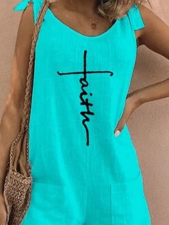 Jumpsuits For Women Summer Romper Print Print Crew Neck Holiday Vacation Weekend Baggy Shorts Loose Fit Strap Sleeveless White Light Green Pink S M L 8 Jumpsuits For Women Summer Romper Print Print Crew Neck Holiday Vacation Weekend Baggy Shorts Loose Fit Strap Sleeveless White Light Green Pink S M L -Cheap Plus Fit Dress Store mrcfdv1682646284169