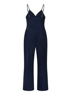Women's Jumpsuit Solid Color V Neck Elegant Daily Vacation Straight Regular Fit Sleeveless Navy Blue S M L Spring -Cheap Plus Fit Dress Store mscaho1662457534832