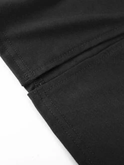 Women's Work Dress Sheath Dress Church Dress Midi Dress Black Dusty Blue 3/4 Length Sleeve Pure Color Fake Two Piece Spring Fall Winter Square Neck Modern Winter Dress Office Fall Dress 2023 S M L XL -Cheap Plus Fit Dress Store muicnp1693280878082