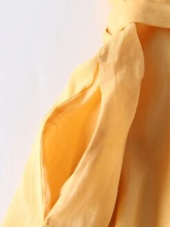 Women's Casual Dress A Line Dress Midi Dress Polyester Fashion Daily Outdoor Daily Vacation Crew Neck Ruched Tie Belt Long Sleeve Fall Winter Autumn 2023 Loose Fit Yellow Pink Purple Plain M L XL 2XL -Cheap Plus Fit Dress Store mulakm1693904175882