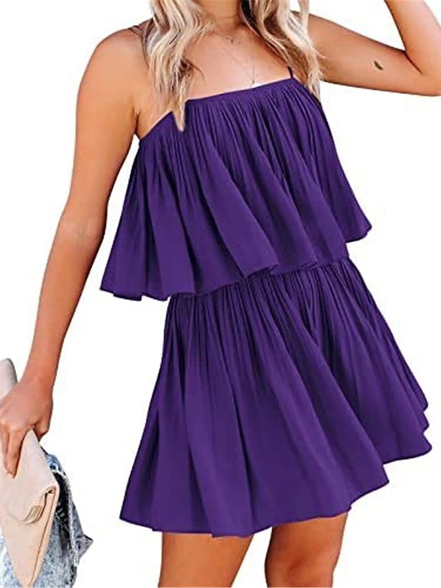 Women's Romper Ruffle Backless Solid Color Square Neck Basic Street Daily Regular Fit Sleeveless Black White Navy Blue S M L Summer 10 Women's Romper Ruffle Backless Solid Color Square Neck Basic Street Daily Regular Fit Sleeveless Black White Navy Blue S M L Summer - Image 10