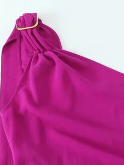 Women's Jumpsuit Pocket Solid Color One Shoulder Active Daily Vacation Wide Leg Slim Long Sleeve Fuchsia XS S M Fall 11 Women's Jumpsuit Pocket Solid Color One Shoulder Active Daily Vacation Wide Leg Slim Long Sleeve Fuchsia XS S M Fall -Cheap Plus Fit Dress Store mznuis1697521384978