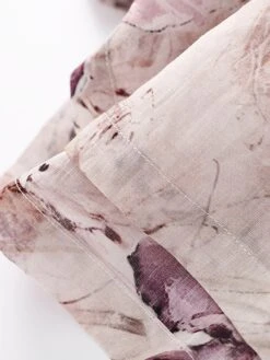 Women's Casual Dress Cotton Linen Dress Midi Dress Cotton Fashion Casual Outdoor Daily Vacation Crew Neck Pocket Print 3/4 Length Sleeve Spring Fall Autumn 2023 Loose Fit Pink Floral M L XL 2XL -Cheap Plus Fit Dress Store nkvfrq1693967813290