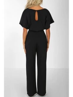 Women's Casual Daily Going Out Blue Black Pink Loose Jumpsuit Solid Color Wide Leg Belted 19 Women's Casual Daily Going Out Blue Black Pink Loose Jumpsuit Solid Color Wide Leg Belted -Cheap Plus Fit Dress Store nmmuaw1675155775692