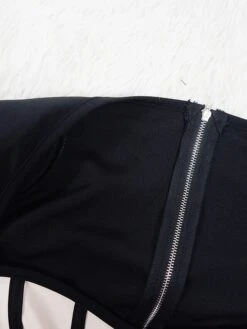 Women's Jumpsuit High Waist Color Block Square Neck Active Daily Vacation Wide Leg Slim Long Sleeve Black White Wine S M L Fall -Cheap Plus Fit Dress Store ntkbda1697522342349