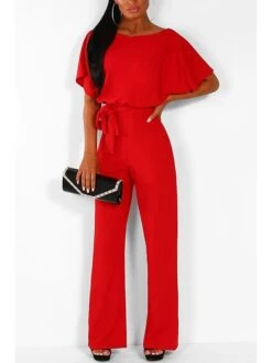 Women's Casual Daily Going Out Blue Black Pink Loose Jumpsuit Solid Color Wide Leg Belted 23 Women's Casual Daily Going Out Blue Black Pink Loose Jumpsuit Solid Color Wide Leg Belted -Cheap Plus Fit Dress Store nzjoep1675155782106 1