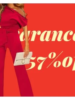 Women's Elegant Casual Casual Daily Work One Shoulder 2022 Blue White Black Jumpsuit Solid Color / Wide Leg